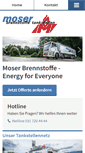 Mobile Screenshot of moser-brennstoffe.ch